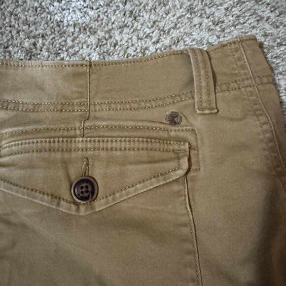 Lucky Brand Shorts Mens 32 Khaki Cargo Flat Front Utility Pockets Casual Chino - Picture 7 of 11